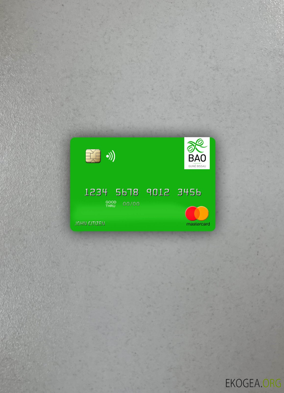 Guinée Bissau Banco Da Africa Ocidental mastercard photolook recto